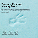 Queen Mattress, Holaki 12" Cooling-Gel Memory Foam Mattress in a Box, Individual Pocket Spring Mattress with Motion Isolation & Pressure‑Relief Comfort for Bedroom, Medium Firm, CertiPUR-US
