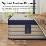 Queen Mattress, Holaki 12" New Memory Foam Hybrid Queen Mattress in a Box, Cool Individual Pocket Spring for Sleep Supportive & Pressure Relief, Queen Size Medium Firm Mattress, CertiPUR-US