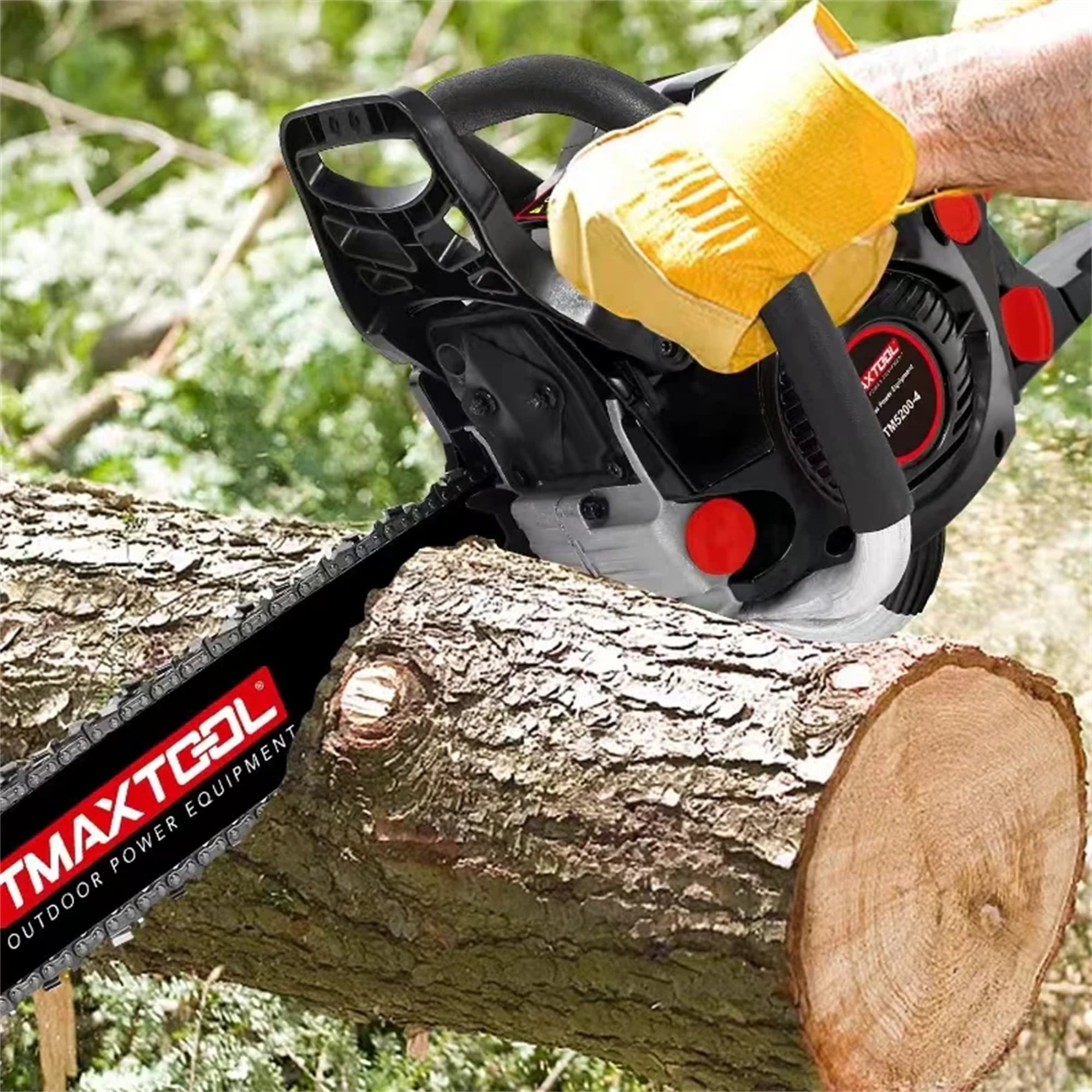 Holaki 20 inch Gas Chainsaw with 2 Stroke, 62CC Powerful, for Pruning, Limbing, Cutting Wood, for Farm, Garden and Ranch, Black