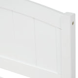 Holaki Wood Twin Size Bed with 2 Storage Drawers for Kids, White