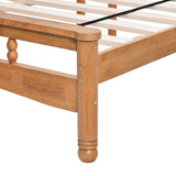 Queen Bed Frame, Holaki Rubberwood Platform Bed Frame with Headboard & Wooden Slats, No Box Spring Needed, Easy Assembly