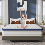 Queen Mattress, Holaki 12" New Memory Foam Hybrid Queen Mattress in a Box, Cool Individual Pocket Spring for Sleep Supportive & Pressure Relief, Queen Size Medium Firm Mattress, CertiPUR-US