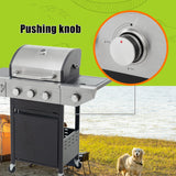 Holaki 3 Burner Barbecue Grill, 37,000 BTU, Propane Grill, Stainless Steel Gas Grill with Side Burner and Cover, for Outdoor BBQ, Camping, Not Includes Grill Cover