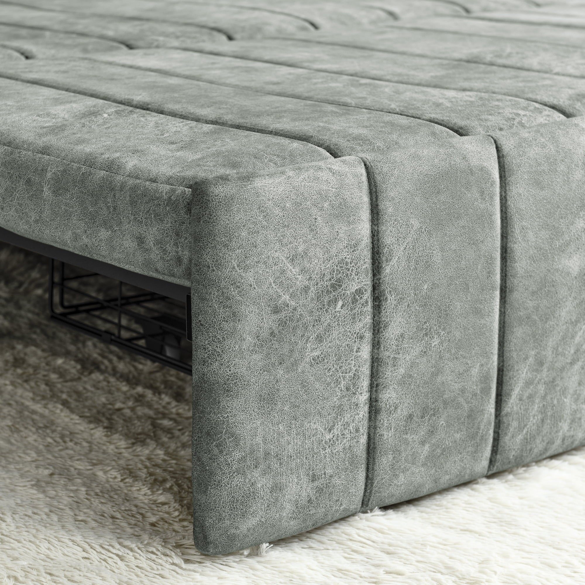 Holaki 82.3” Sofa Bed Couch,Convertible 3-Seater Sofas with King Size Pull Out Sofabed,3 in 1 Pullout Couches w/ 2 Drawers & Pillows for Living Room,Velvet Sofa Bed,Modern Upholstered Lounge Sofa
